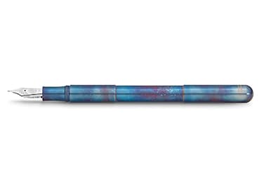 Kaweco Supra Fireblue 10002066 Fountain Pen Stainless Steel Blue Stroke Width BB Size 165 cm