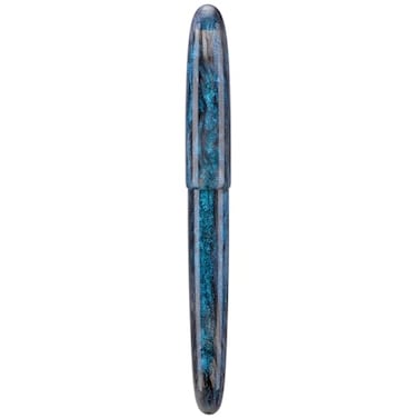 Asvine C80 Fountain Pen 8 Extra Fine Nib Large Handcraft Pen with Converter Pen Box Collection Set Light Blue Glitter