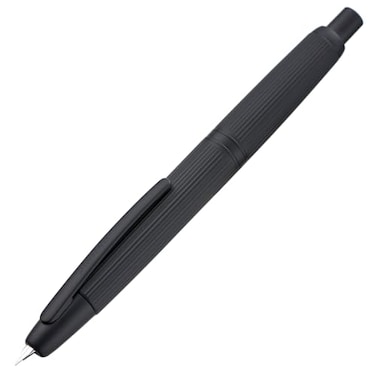 Wikult Jinhao 10 Press Fountain Pen with Box Matt Black Chromium Retractable Fine Nib with Converter Set Clip Version