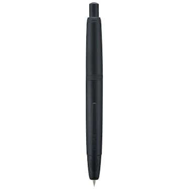 Wikult Jinhao 10 Press Fountain Pen with Box Matte Black Retractable Medium Nib with Ink Converter Set Clip Version