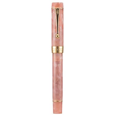 Lanxivi Jinhao Classic Fountain Pen Pink Extra Fine Nib with Converter and Pen Case Set