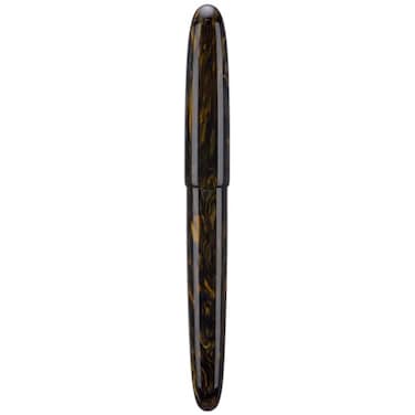 Asvine C80 Fountain Pen 8 Extra Fine Nib Large Handcraft Pen with Converter Pen Box Collection Set Brown Gold