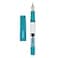Lanxivi Majohn T1 Piston Fountain Pen Fine Blue Aluminium Clear Acrylic Large Ink Capacity Writing Pen Box Set