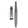 Asvine V126 Vacuum Filling Fountain Pen Matte Black Acrylic Medium Nib LargeCapacity Pen with Gift Case