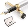 Dryden Designs Fountain Pen Medium Nib Premium Box 6 Ink Cartridges Included Pearl White