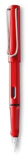 Lamy Safari Red Extra Fine Point Fountain Pen L16EF