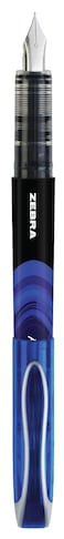 Zebra Pen Zebra Fuente Disposable Fountain Pen Blue Ink Pack of 12