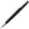 Lamy 2000 black elegant Fountain Pen in robust fibreglass barrel 14 ct gold nib partially platinumplated nib size B