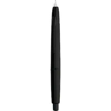 erofa Majohn A2 Retractable Fountain Pen Extra Fine Nib with Box Press Black Resin Ink Pen with Converter Writing Set Black Clip Version