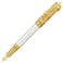HONG DIAN A24 Fountain Pen Fine Nib Snow White Golden Dragon Stereoscopic Carving Cap Design