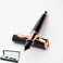 Monteverde USA Impressa Fountain Pen Black with 18 Karat Rose Gold Trim Flex Point JoWo German Nib