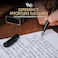 WordsworthBlack Wordsworth Black Fountain Pen Set Medium Nib Includes 24 Pack Ink Cartridges Ink Refill Converter Gift Box Calligraphy All Black Perfect for Men Women