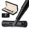 WordsworthBlack Wordsworth Black Fountain Pen Set Medium Nib Includes 24 Pack Ink Cartridges Ink Refill Converter Gift Box Calligraphy All Black Perfect for Men Women
