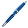 Wikult Jinhao 10 Press Fountain Pen with Box Pearl Blue Retractable Fine Nib with Converter Set Silver Clip