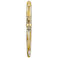 Asvine V126 Vacuum Filling Fountain Pen Brown Swirl Transparent Acrylic Medium Nib LargeCapacity with Gift Case