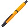 Wikult Jinhao 10 Press Fountain Pen with Box Orange Retractable Fine Nib with Converter Set Black Clip