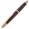 Wikult Jinhao 10 Press Fountain Pen with Box Marble Red Retractable Extra Fine Nib with Ink Converter Set Golden Clip