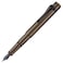 HONG DIAN M2 Black Forest Mini Fountain Pen Bent Nib Sleek Shape Aluminium Short Pocket Travel Pen Caramel Brown