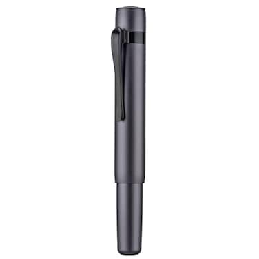 HONG DIAN M2 Black Forest Mini Fountain Pen Long Blade Nib Sleek Shape Aluminium Short Pocket Travel Pen Space Gray