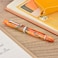 Asvine V800 Fountain Pen Vacuum Filling System with Large Ink Capacity Smooth Number 8 Medium Nib with Gift Case and Wrench Amber Acrylic
