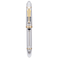 Asvine V800 Fountain Pen Vacuum Filling System with Large Ink Capacity Smooth Number 8 Medium Nib with Gift Case and Wrench Clear Gold Acrylic