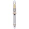 Asvine V800 Fountain Pen Vacuum Filling System with Large Ink Capacity Smooth Number 8 Medium Nib with Gift Case and Wrench Clear Gold Acrylic