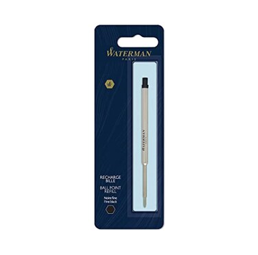 Waterman Ballpoint Pen Refill Fine Tip with Black Ink 1 Count