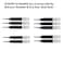 Intrepid 10 Gel Ink Refill Bulk Packing for Cross and Sheaffer Ion Pen Black Gel Ink Black