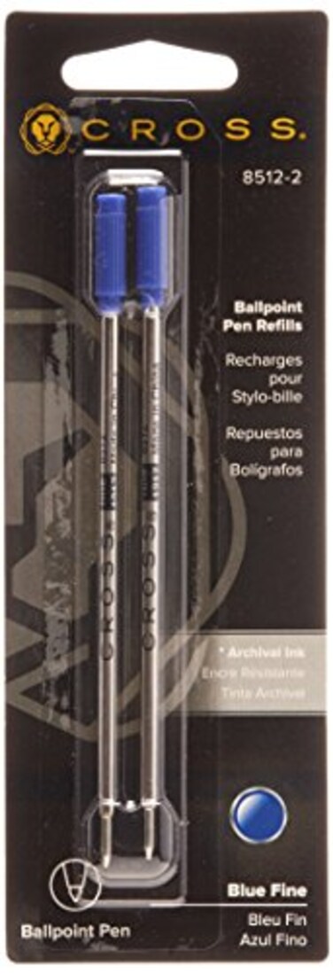 Cross Ballpoint Pen Refill 12Pack Blue Fine