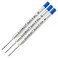 Schmidt 3 Pack Ink Refill Blue Medium P900 Parker Style Ballpoint Refill