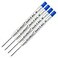 Schmidt 4 Pack Ink Refill Blue Medium P900 Parker Style Ballpoint Refill