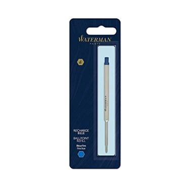 Waterman Ballpoint Pen Refill Fine Point Blue Ink 1 Count