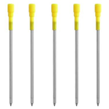 DunBong Metal Pen D1 Refills Ballpoint Pen Refill Black Ink Crystal Diamond Pen Refil Replacement Ink32 inch Pack of 5 Black