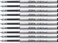 Myasrelae Pen Refills 07mm Pack of 10 f701 A