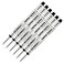 Schmidt Retro 1951 Short Capless Rollerball Ink Refill Fine Tip P8126 P8126 Short Black 6Pack Capless Roller Ball refills fits Retro 51 Tornado Roller Ball Pens