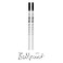 Cross Ballpoint Pen Refill Refill for Consistent Ink Flow QuickDrying Black Broad 2Pack
