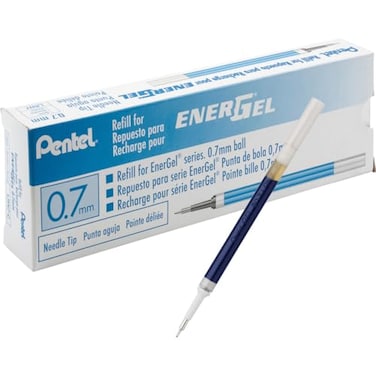 Pentel Refill Ink for EnerGel Liquid Gel Pen 07mm Needle Tip Blue Ink 1 Pack LRN7C