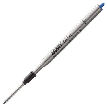 Lamy M16 ballpoint pen refill with large capacity metal Original replacement refill for all ballpoint pen models Indelible Fine line width in blue ink