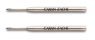Caran d'Ache Caran dAcheGoliath Ballpoint Pen Refill Blue Pack of 2