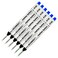 Schmidt 8126 Long Capless Rollerball Refill Blue Ink Fine Tip 06mm Pack of 6