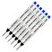 Schmidt 8126 Long Capless Rollerball Refill Blue Ink Fine Tip 06mm Pack of 6