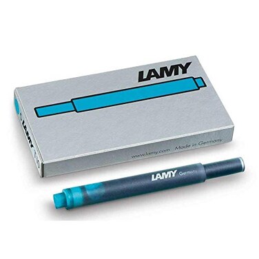Lamy Turquoise T10 Fountain Pen Ink Refills 4 Pack Turquoise