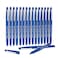 Lelix Felt Tip Pens 15 Blue Pack 07mm Medium Point Felt Tip Markers Pens for Journaling Writing Note Taking Planner Perfect for School Office and Art Supplies