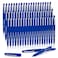 Lelix Felt Tip Pens 60 Blue Pens 07mm Medium Point Felt Tip Markers Pens for Journaling Writing Note Taking Planner Perfect for Art Office and School Supplies
