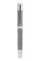Yookers Metis Refillable Fibre Pen in Satin Chrome Black Grid 10mm Tip