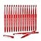 Lelix Felt Tip Pens 15 Red Pack 07mm Medium Point Felt Tip Markers Pens for Journaling Writing Note Taking Planner Perfect for School Office and Art Supplies