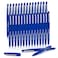Lelix Felt Tip Pens 30 Blue Pack 07mm Medium Point Felt Tip Markers Pens for Journaling Writing Note Taking Planner Perfect for School Office and Art Supplies
