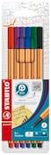 STABILO point 88 Fineliner Pack of 6 Assorted colors