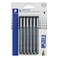STAEDTLER Pigment Liner Fineliner Pens Black 6 Pack Assorted Tip Sizes 005mm 08mm Waterproof Drawing Writing Pens for Note Taking Journaling Sketching Manga Back to School Supplies