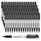 cloudriver Dry Erase Markers 128 Pack Black Whiteboard Markers Fine Tip Low Odor Bulk Dry Erase Marker For Office home and School Supplies